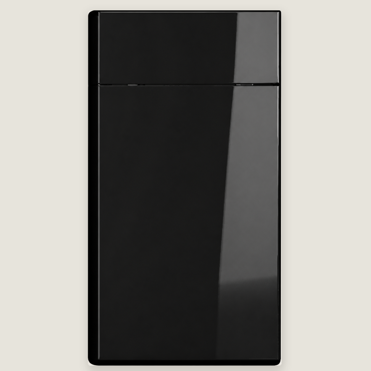 Luxe Black cabinet door by Deluxe Wood Cabinetry