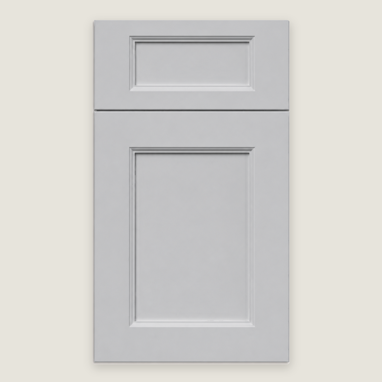 Liberty Beveled Light Grey cabinet door by Deluxe Wood Cabinetry