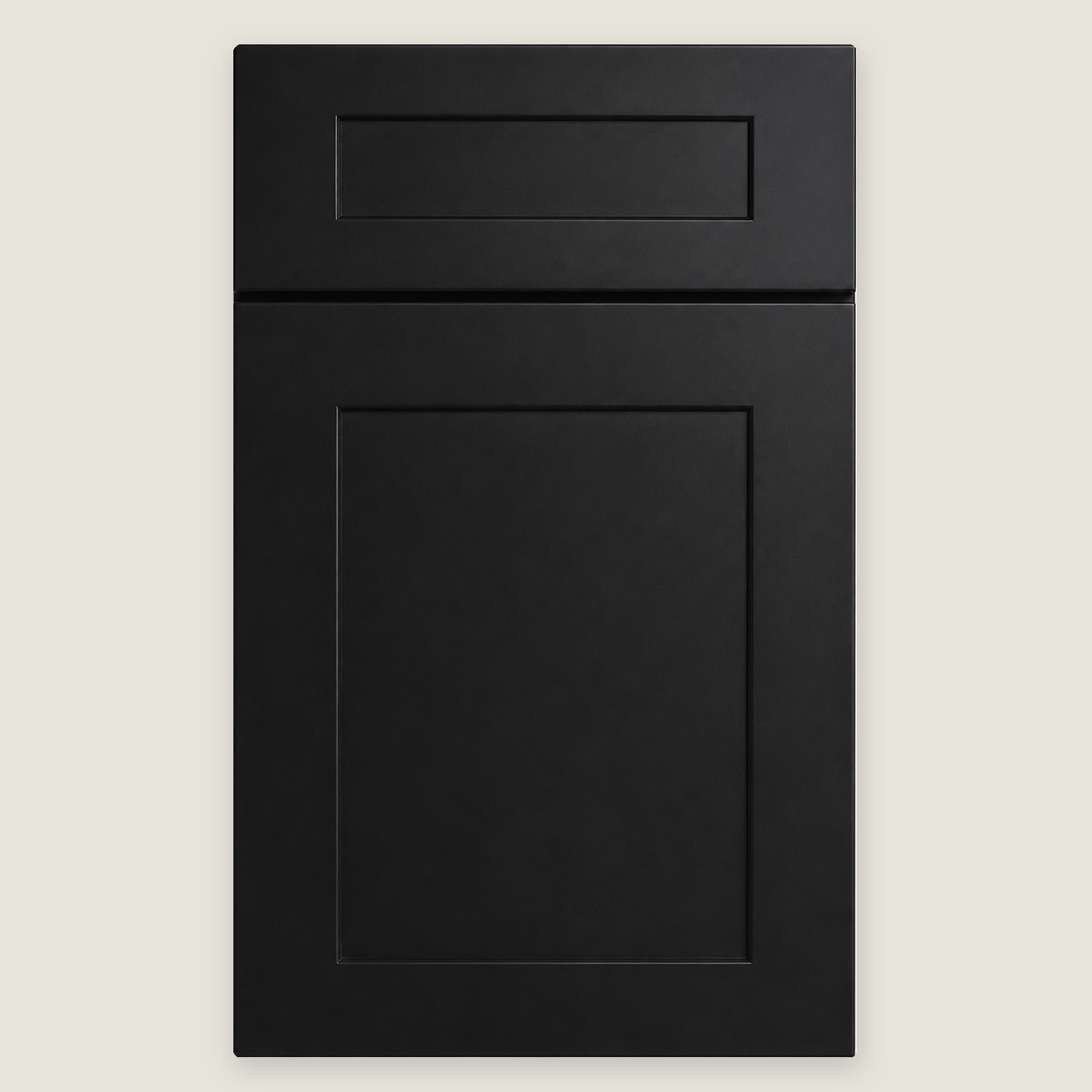 Liberty Shaker Black cabinet door by Deluxe Wood Cabinetry