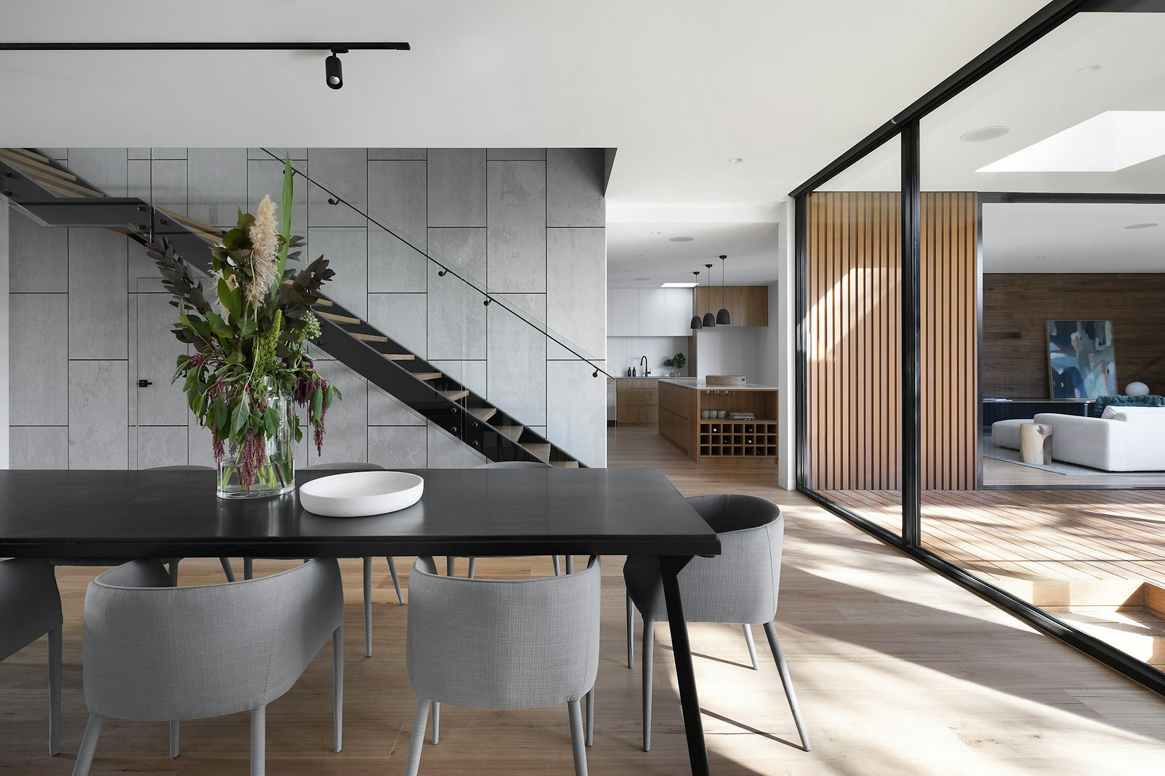 Refined kitchen and bathroom materials